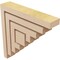 Ekena Millwork 2"W x 10"D x 10"H Thin Landon Rough Cedar Woodgrain TimberThane Corbel, Primed Tan CORUR02X10X10LANRCPR - alternate 6